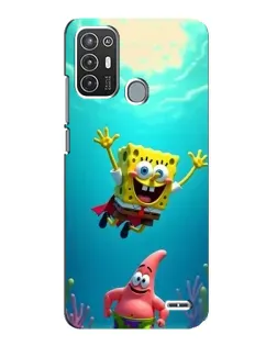 Чехол для ZTE Blade A72 с картинкой «Спанч Боб под водой» Чехол для ZTE Blade A72 с картинкой «Спанч Боб под водой»
