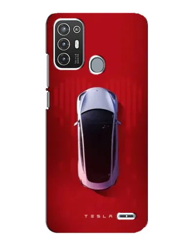Чехол для ZTE Blade A72 с картинкой «Tesla Top View»