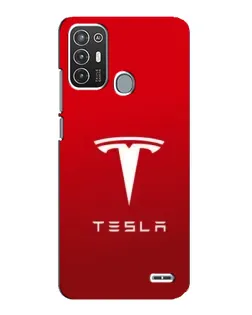 Чехол для ZTE Blade A72 с картинкой «Tesla Red Classic»