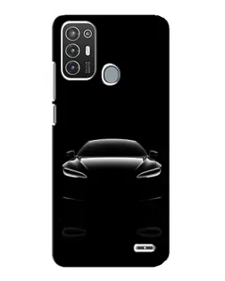 Чехол для ZTE Blade A72 с картинкой «Силуэт Tesla Night»