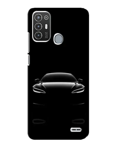 Чехол для ZTE Blade A72 с картинкой «Силуэт Tesla Night»
