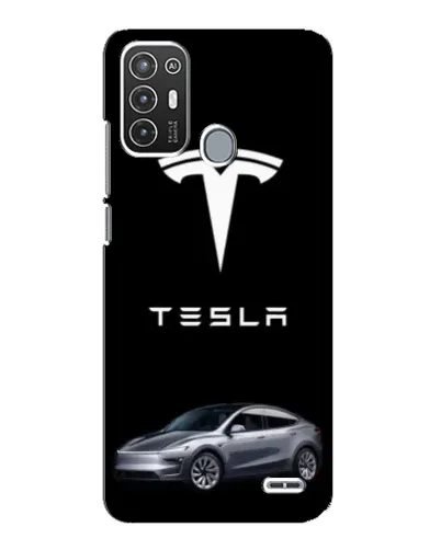 Чехол для ZTE Blade A72 с картинкой «Tesla Model Y»