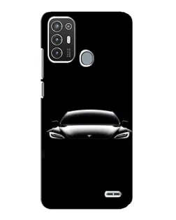 Чехол для ZTE Blade A72 с картинкой «Фары Tesla Night»