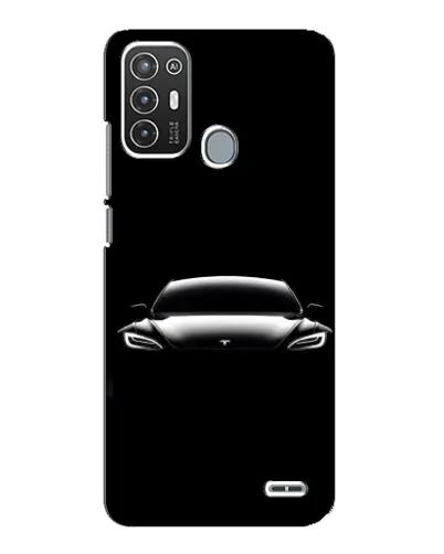 Чехол для ZTE Blade A72 с картинкой «Фары Tesla Night»