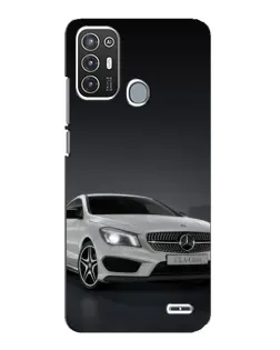 Чехол для ZTE Blade A72 с картинкой «Mercedes AMG GT Silver»