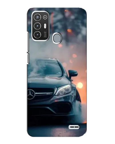 Чехол для ZTE Blade A72 с картинкой «Mercedes — ночной город»