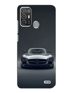 Чехол для ZTE Blade A72 с картинкой «Mercedes на черном»