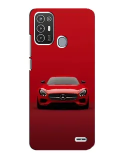 Чехол для ZTE Blade A72 с картинкой «Красный Mercedes AMG»