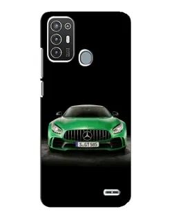 Чехол для ZTE Blade A72 с картинкой «Mercedes — неоновый лого»
