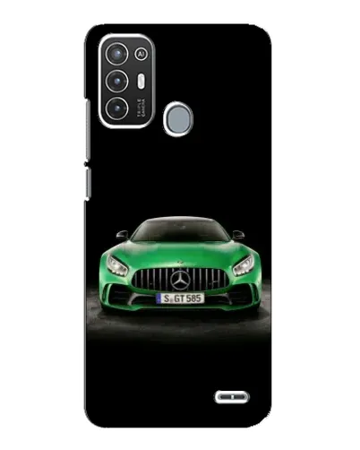 Чехол для ZTE Blade A72 с картинкой «Mercedes — неоновый лого»