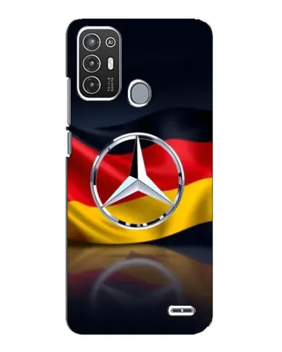 Чехол для ZTE Blade A72 с картинкой «Mercedes — флаг Германии»