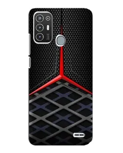 Чехол для ZTE Blade A72 с картинкой «Mercedes Carbon Grid»