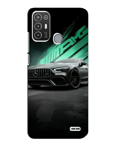 Чехол для ZTE Blade A72 с картинкой «Темный Mercedes AMG»