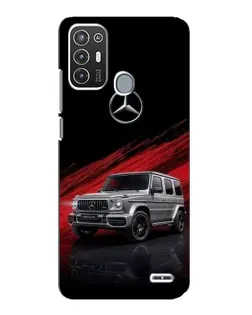 Чехол для ZTE Blade A72 с картинкой «Mercedes G-Class красный»