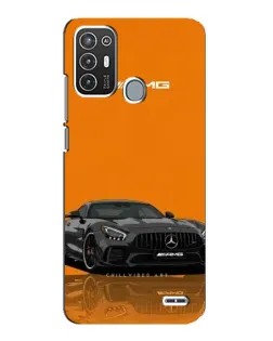 Чехол для ZTE Blade A72 с картинкой «Оранжевый Mercedes AMG»