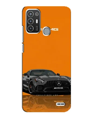 Чехол для ZTE Blade A72 с картинкой «Оранжевый Mercedes AMG»