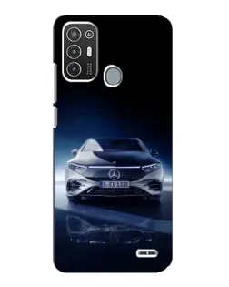 Чехол для ZTE Blade A72 с картинкой «Ночной Mercedes EQ»