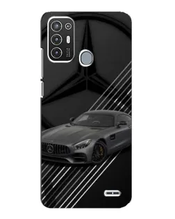 Чехол для ZTE Blade A72 с картинкой «Mercedes AMG — графика»