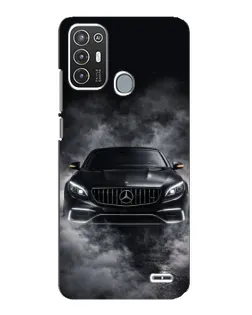 Чехол для ZTE Blade A72 с картинкой «Mercedes в дыму»