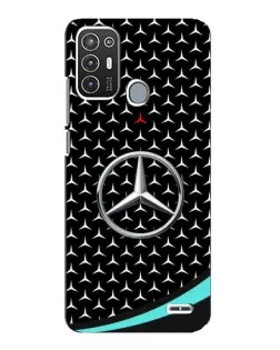Чехол для ZTE Blade A72 с картинкой «Mercedes — бирюзовый акцент»