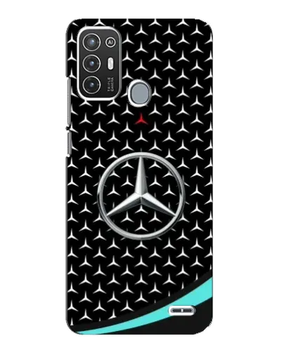 Чехол для ZTE Blade A72 с картинкой «Mercedes — бирюзовый акцент»