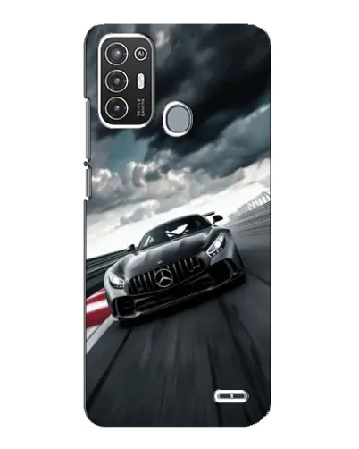 Чехол для ZTE Blade A72 с картинкой «Гоночный Mercedes AMG»