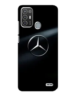 Чехол для ZTE Blade A72 с картинкой «Mercedes на металле»