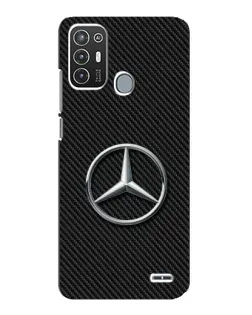 Чехол для ZTE Blade A72 с картинкой «Карбоновый Mercedes стиль»
