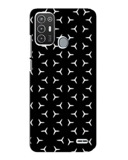 Чехол для ZTE Blade A72 с картинкой «Mercedes паттерн звезд»