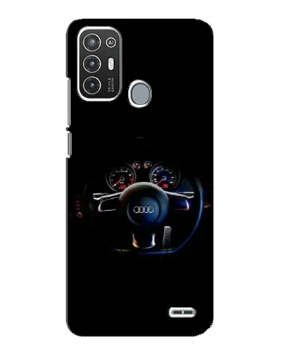 Чехол для ZTE Blade A72 с картинкой «Салон Audi — руль»
