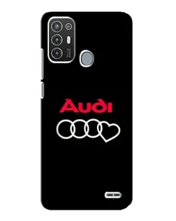 Чехол для ZTE Blade A72 с картинкой «Логотип Audi Heart»