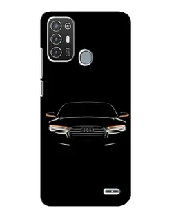 Чехол для ZTE Blade A72 с картинкой «Audi — ночной контур»