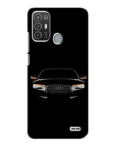 Чехол для ZTE Blade A72 с картинкой «Audi — ночной контур»