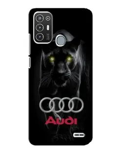 Чехол для ZTE Blade A72 с картинкой «Пантера и Audi»