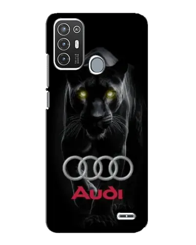 Чехол для ZTE Blade A72 с картинкой «Пантера и Audi»