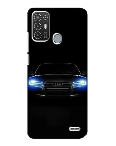 Чехол для ZTE Blade A72 с картинкой «Audi в неоне»