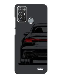 Чехол для ZTE Blade A72 с картинкой «Задняя часть Audi — арт»