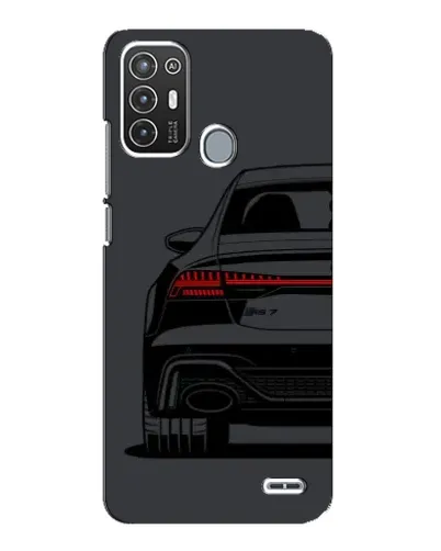 Чехол для ZTE Blade A72 с картинкой «Задняя часть Audi — арт»