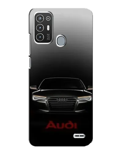 Чехол для ZTE Blade A72 с картинкой «Audi — градиентный контур»