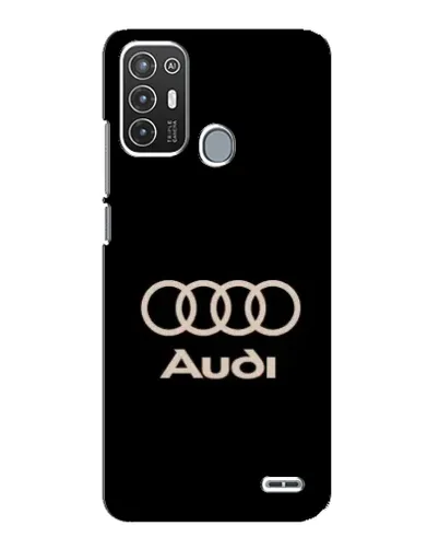Чехол для ZTE Blade A72 с картинкой «Audi — золотой логотип»