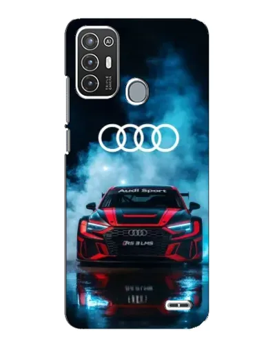 Чехол для ZTE Blade A72 с картинкой «Audi Sport — неон»