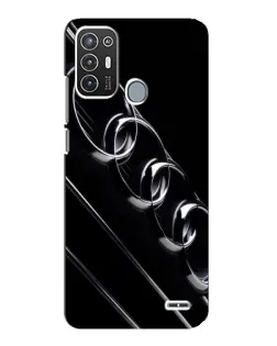 Чехол для ZTE Blade A72 с картинкой «Audi — абстрактные кольца»