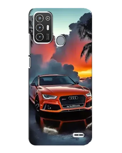 Чехол для ZTE Blade A72 с картинкой «Audi — закат»