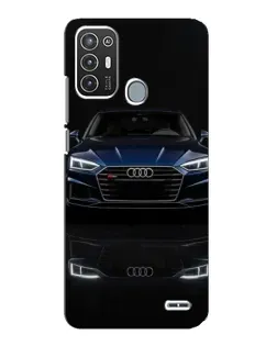 Чехол для ZTE Blade A72 с картинкой «Audi — ночное отражение»