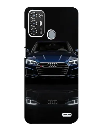 Чехол для ZTE Blade A72 с картинкой «Audi — ночное отражение»