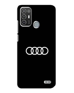 Чехол для ZTE Blade A72 с картинкой «Audi White Logo»