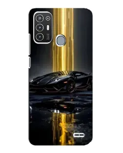Чехол для ZTE Blade A72 с картинкой «Ночной Lamborghini драйв»