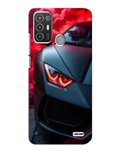 Чехол для ZTE Blade A72 с картинкой «Lamborghini красное сияние»