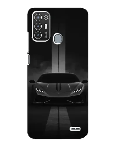 Чехол для ZTE Blade A72 с картинкой «Lamborghini симметрия дорог»