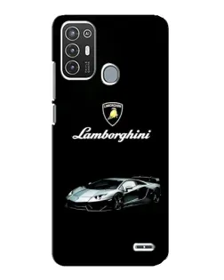 Чехол для ZTE Blade A72 с картинкой «Логотип Lamborghini классика»